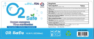 500ml Ndc: 80928-201-02 Label (02 O2safe 500ml Label)